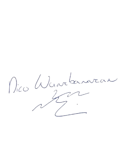 Handtekening Nico Wuarbanaran